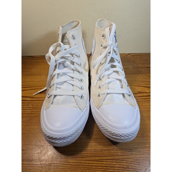 ❄️ Disney Frozen Converse ❄️White Elsa Anna CTAS Women 8.5 Shoes 167357C - Picture 12 of 16